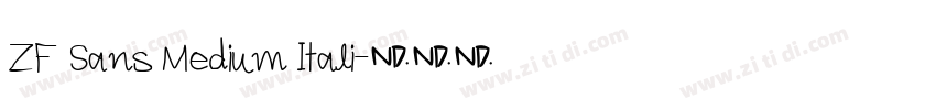 ZF Sans Medium Itali字体转换